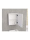 Inter Ceramic Oglindă de Baie din Plastic cu Dulap 55x45cm Alb