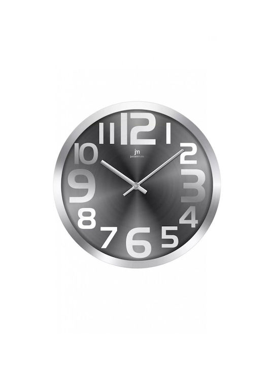 Justaminute Wall Clock Metallic Silver