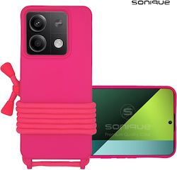 Sonique Back Cover Σιλικόνης 0.5mm με Λουράκι Φ...