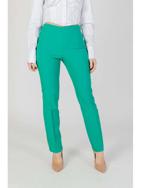 Sandro Ferrone Women's Fabric Trousers Green