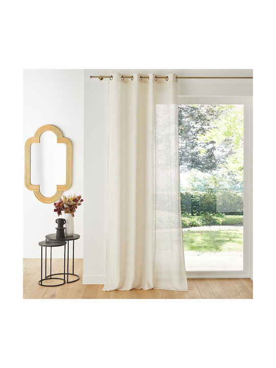 La Redoute Interieurs Кърпа с Копчета Бежов 350340954_6457_10 135x180бр