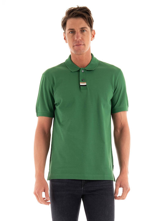 Hugo Boss Parlay Bluza pentru bărbați cu mâneci scurte Polo Verde