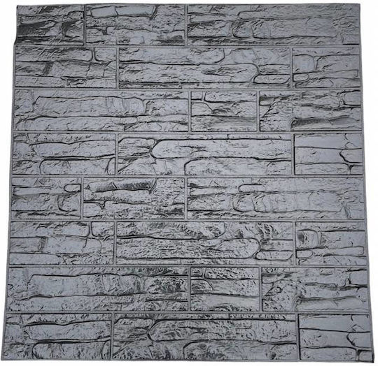 Panouri Decorative 3D Din Spumă Autoadezive Negre 70x77 cm