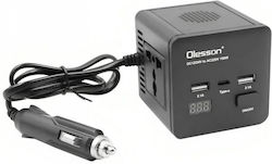 Инвертор за кола 150W за преобразуване на 12V DC в 220V AC с 2xUSB