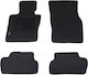 Autopataki Set of Front and Rear Mats 4pcs for Mini Cooper Black
