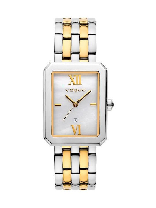 Vogue Watch with Yellow Metal Bracelet