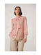 Enzzo Women's Long Sleeve Shirt Pink