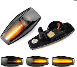 Auto-LED-Flügelblinker für Hyundai I20 / Getz / Lantra / Sonata / Tucson / Terracan / Coupe / Trajet / Matrix - Rauchig mit Laufblinker / 2 Stück / Ca-012072