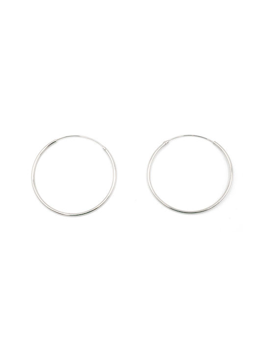 Poco Loco Earrings Hoops made of Silver