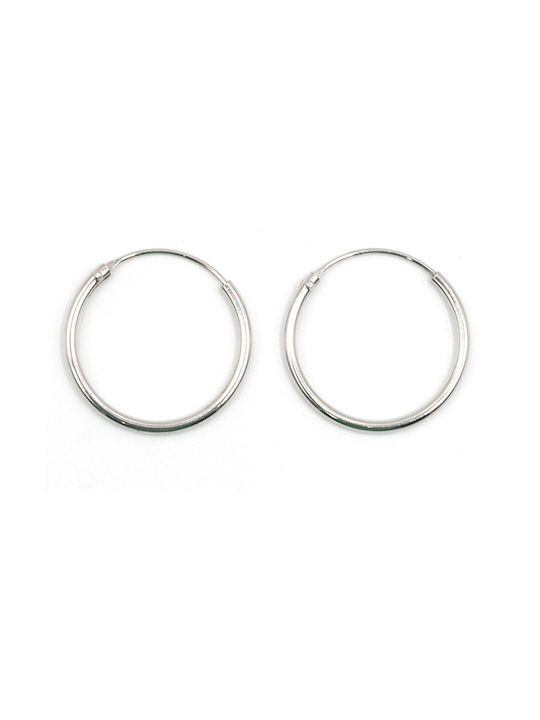 Poco Loco Earrings Hoops made of Silver