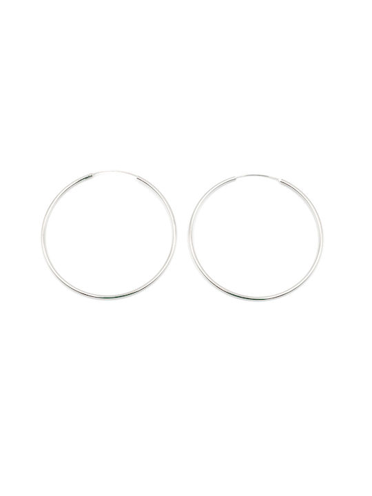 Poco Loco Earrings Hoops made of Silver