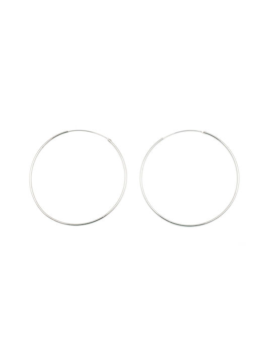 Poco Loco Earrings Hoops made of Silver