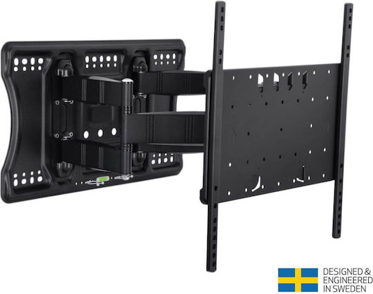 Multibrackets M VESA Super Slim Tilt & Turn Plus HD Wall TV Mount with Arm up to 86" and 65kg Black