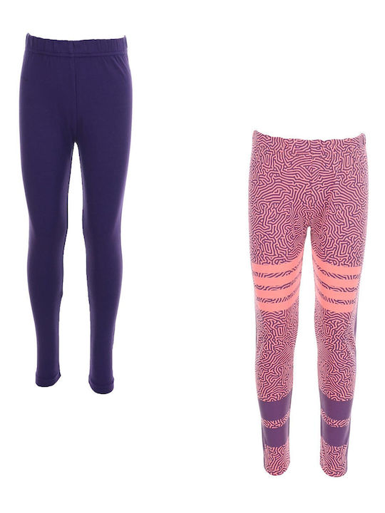 Joyce Set de Leggings pentru Copii Lungi Violet