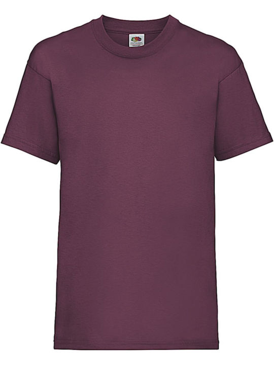 Fruit of the Loom Kinder-T-Shirt Burgundy