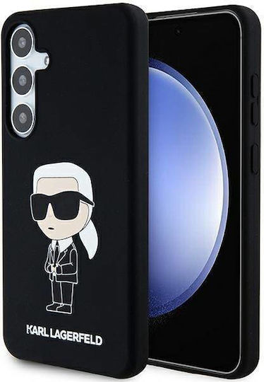 Karl Lagerfeld Ikonik Back Cover Πλαστικό / Σιλικόνης Μαύρο (Galaxy S24+)