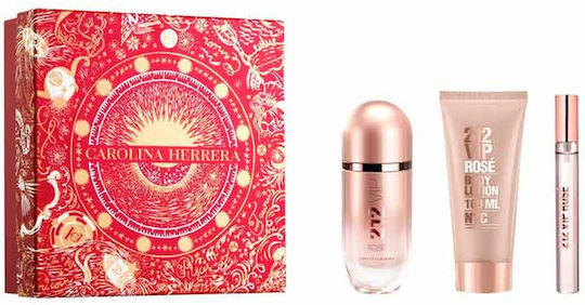 Carolina Herrera 212 Vip Rose Women's Set with Eau de Parfum 3pcs