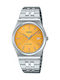 Casio Men's Watch 35mm Chronograph Battery with Silver Metal Bracelet