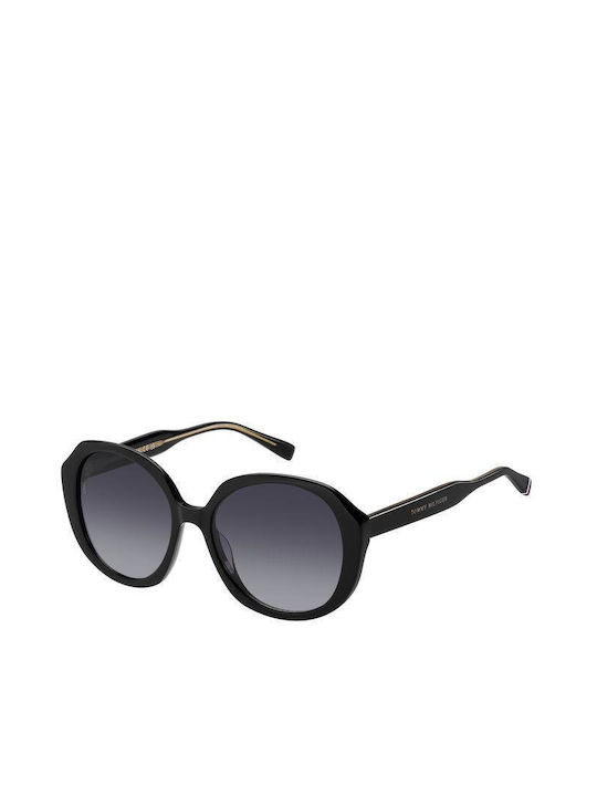 Tommy Hilfiger Women's Sunglasses with Black Plastic Frame and Black Gradient Lens TH2106/S 807/9O