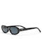 Chpo Damen Sonnenbrille mit Schwarz Kunststoff Gestell und Schwarz Linse 16134MM