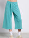 Pantaloni de Trening Larg Turcoaz