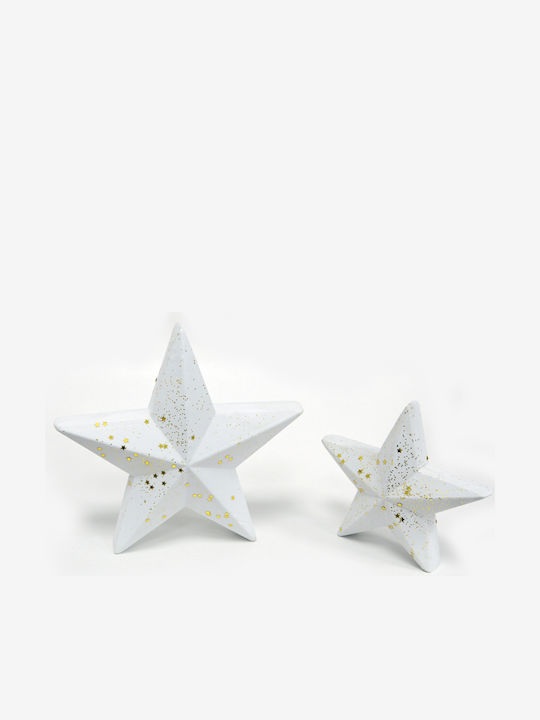 Fabric Christmas Decorative Star White