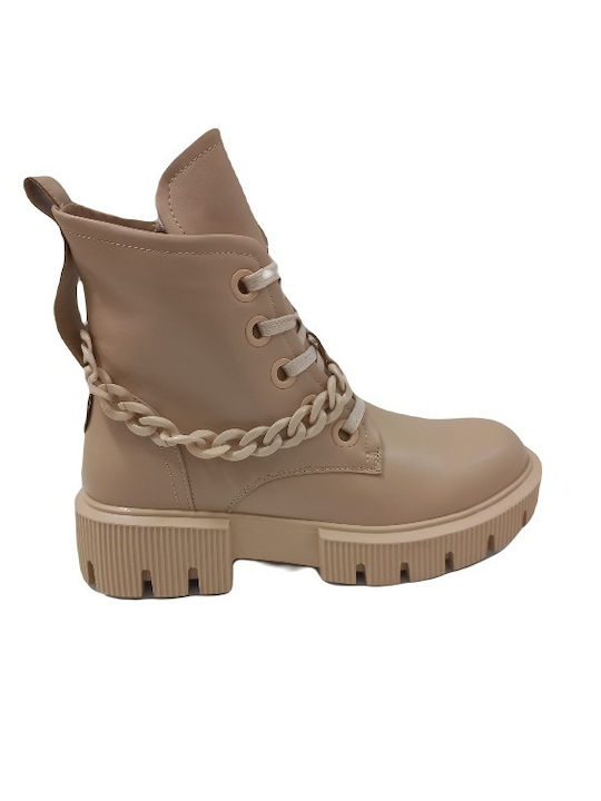 Xcess Damen Knöchelstiefel Khaki