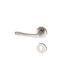 Import Hellas Lever Front Door with Rosette Left Nickel Matte