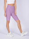 Schulung Frauen Fahrrad Leggings Hochgeschnitten Lila