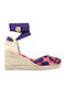 Women's Fabric Platform Espadrilles Pink
