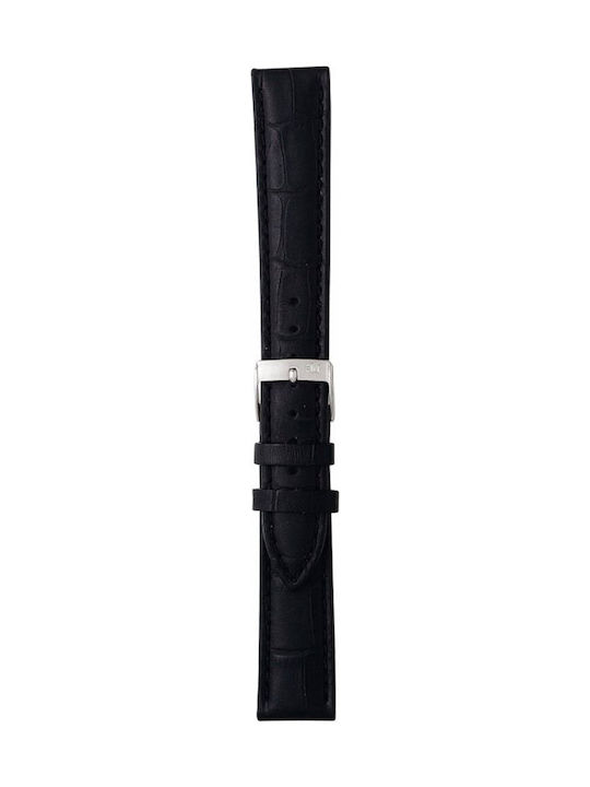 Morellato Bolle Lederriemen Schwarz 22mm