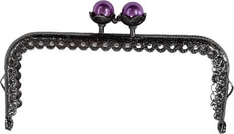 Accesoriu Metalic pentru Geantă Tricotată Negru