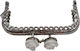 Metal Accessory for Knitted Bag Silver