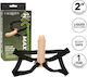 Calexotics Trägerlos Strap On mit Dildo in Hautfarbe