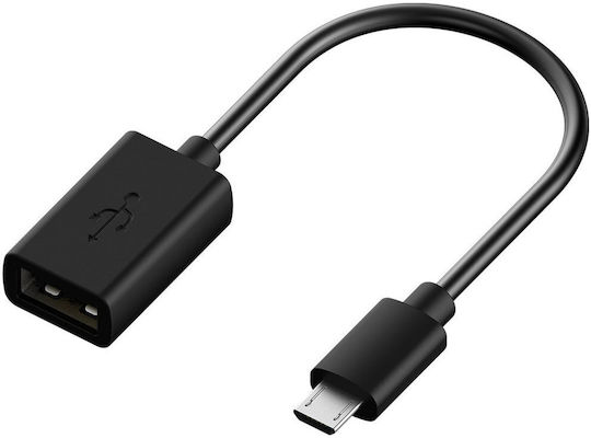 Μετατροπέας micro USB male σε USB-A female Μωβ 1τμχ 14232