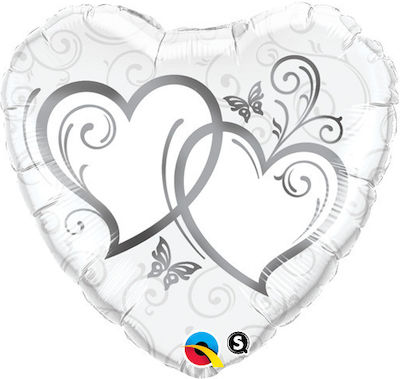 Balloon Foil Valentine's Day Gray