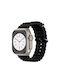 Max W9 Ultra 49mm Smartwatch με Παλμογράφο (Μαύρο)