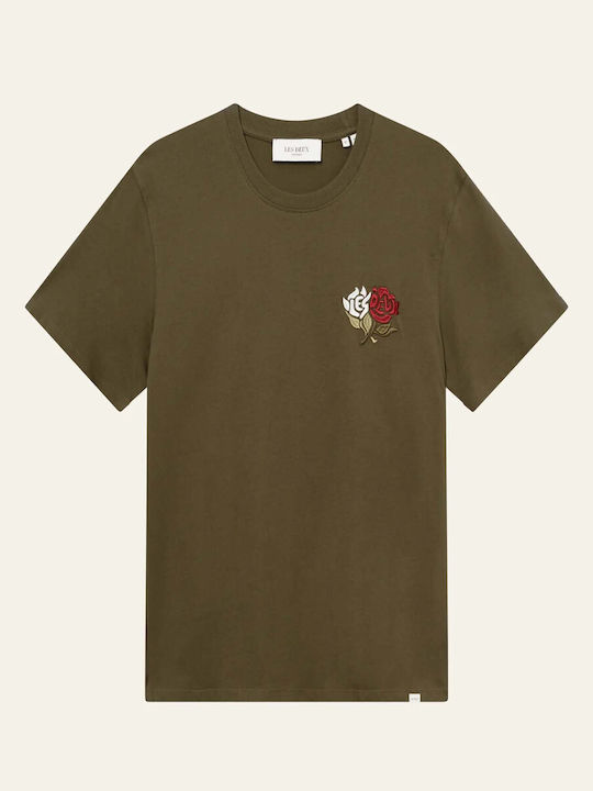 Les Deux Men's Short Sleeve T-shirt Olive Night