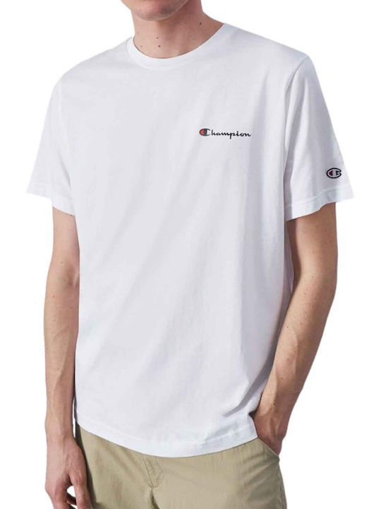 Champion Crewneck Men's Short Sleeve T-shirt White