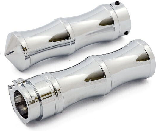 MCS Motorradlenkergriffe in Silber Farbe