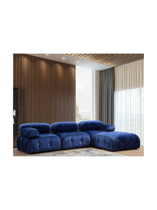 Bubble Ecke Sofa mit Umkehrbarer Ecke Blau 288x190x75cm