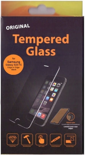 Full Face Tempered Glass Negru (Galaxy S23 FE)