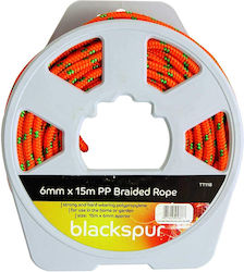 Blackspur Rope Diameter 6mm with Length 15m Orange Blackspur Rope Diameter 6mm with Length 15m Orange
