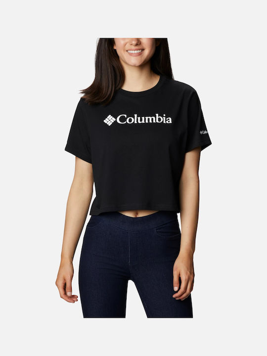 Columbia North Cascades Graphic Γυναικείο T-shirt Μαυρο