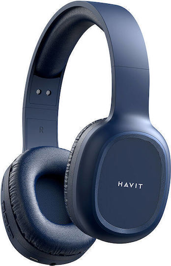 Havit H2590BT PRO Безжични / Жични Over Ear Слушалки с Радио с 4 часа Работа Сини