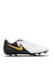Nike Phantom GX 2 Club Football Shoes with Cleats White / Metallic Gold Coin / Black