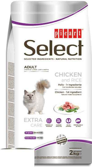 Select Dry Food for Adult Cats with Sensitive Urinary with Chicken / Rice 2kg