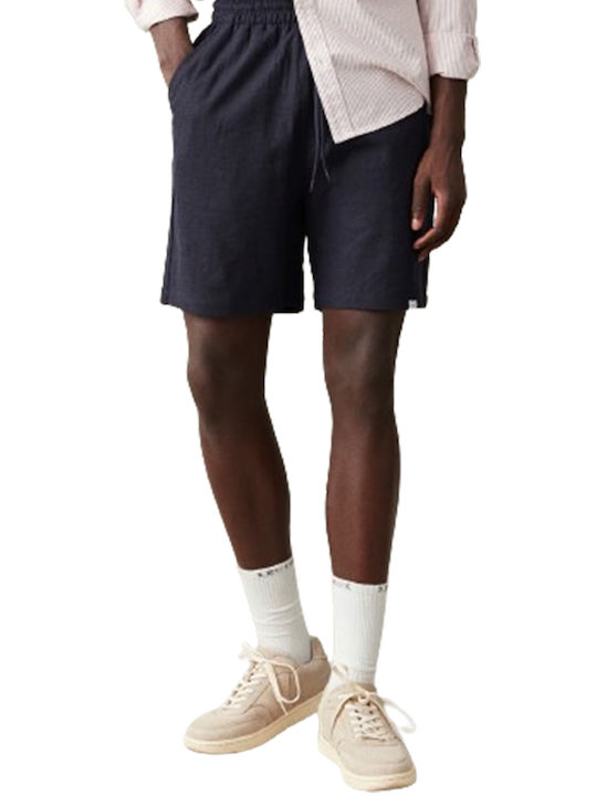 Les Deux Otto Linen Мъжка Бермуда Dark Blue