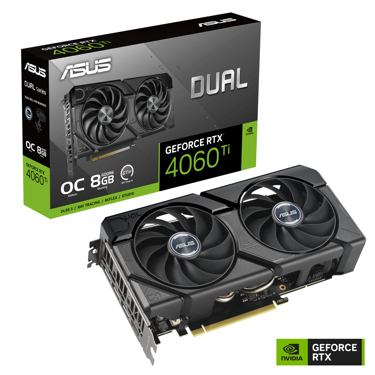 Asus GeForce RTX 4060 Ti 8GB GDDR6 DUAL Evo OC Κάρτα Γραφικών