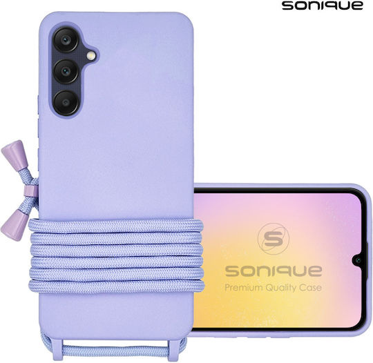 Sonique Back Cover Silicon 0.5mm cu Curea Lila (Galaxy A25 5G)